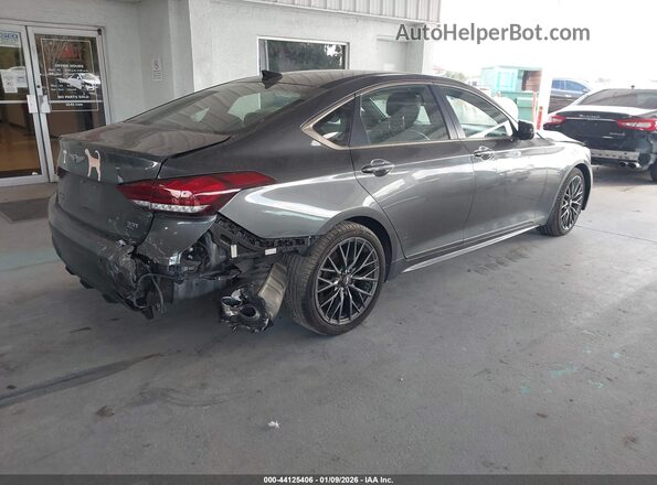 KMHGN4JB5KU295837 2019 GENESIS G80 Серый Задняя правая четверть