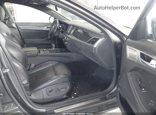 KMHGN4JB5KU295837 2019 GENESIS G80 Серый Вид салона спереди