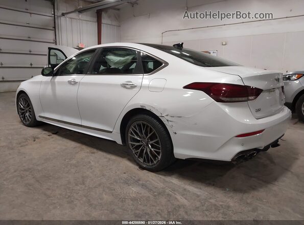 KMHGN4JB6JU227142 2018 GENESIS G80 White Tył lewy