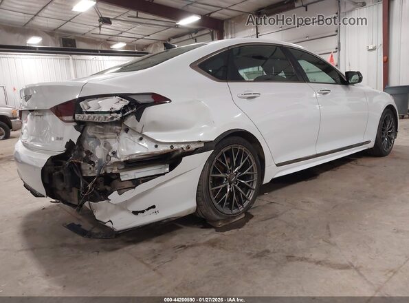 KMHGN4JB6JU227142 2018 GENESIS G80 White Tył prawy