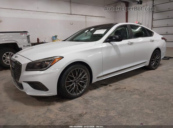 KMHGN4JB6JU227142 2018 GENESIS G80 White Przód lewy