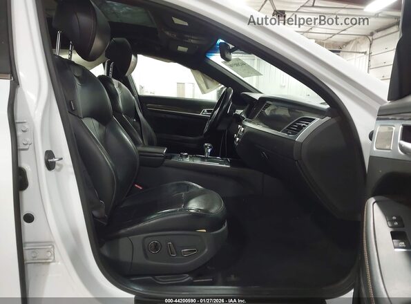 KMHGN4JB6JU227142 2018 GENESIS G80 White Widok wnętrza z przodu