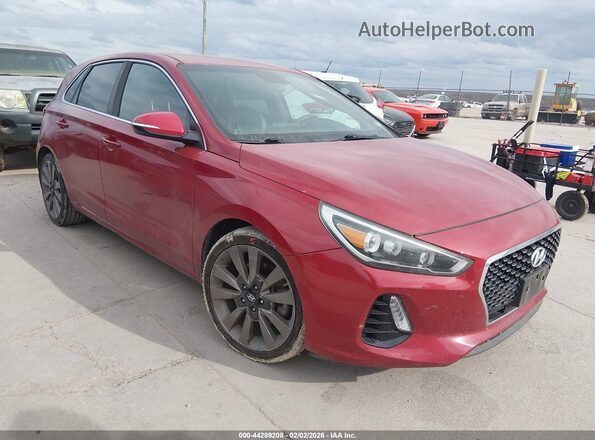 KMHH55LC1JU013143 2018 HYUNDAI ELANTRA GT Красный Передняя правая четверть