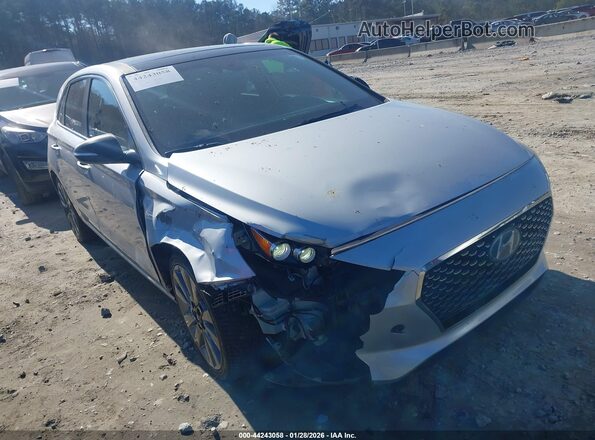 KMHH55LC2JU077076 2018 HYUNDAI ELANTRA GT Silver Передня права чверть
