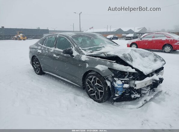 KMHL14JC2NA243994 2022 HYUNDAI SONATA Gray Przód prawy