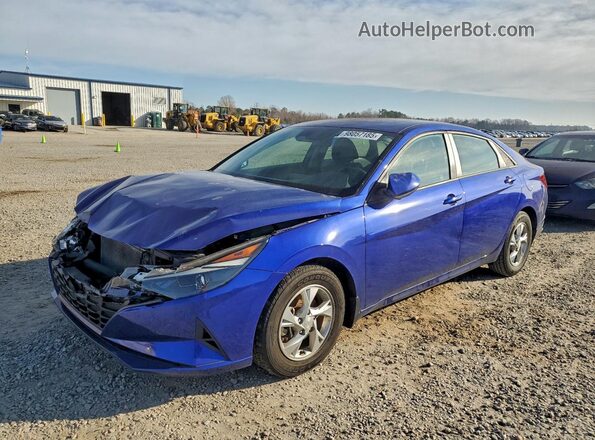 KMHLL4AG1MU198332 2021 HYUNDAI ELANTRA Синий Передняя левая четверть