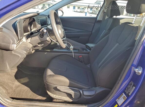 KMHLL4AG1MU198332 2021 HYUNDAI ELANTRA Синий Вид салона спереди