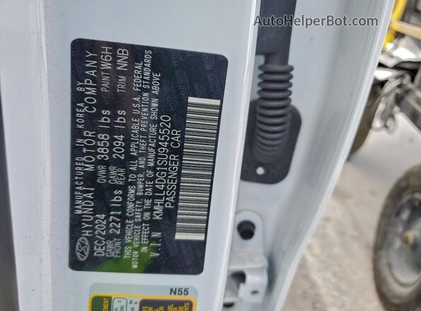 KMHLL4DG1SU945520 2025 HYUNDAI ELANTRA White Вид підкапотного простору