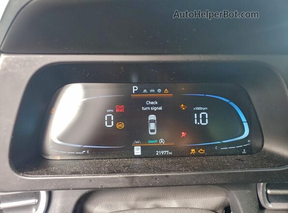 KMHLL4DG1SU945520 2025 HYUNDAI ELANTRA White Вид щитка приладів