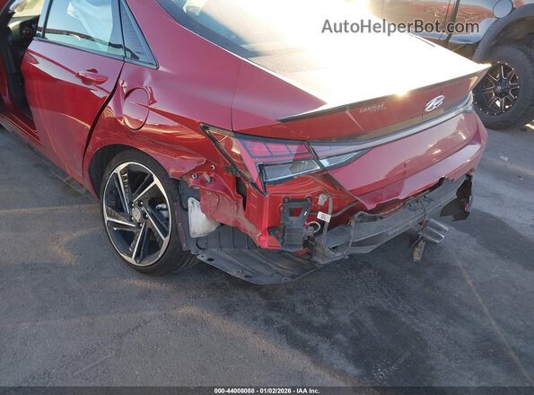 KMHLR4AF6NU289197 2022 HYUNDAI ELANTRA Red Widok z przodu