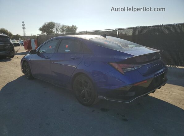 KMHLR4DF6RU744941 2024 HYUNDAI ELANTRA Синий Задняя левая четверть