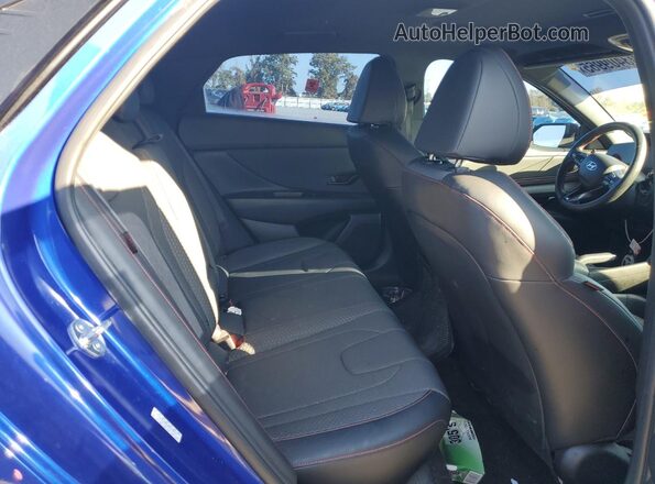 KMHLR4DF6RU744941 2024 HYUNDAI ELANTRA Синий Вид задних сидений