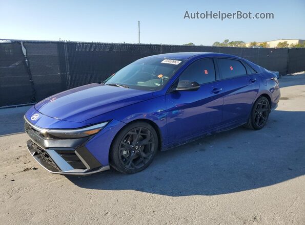 KMHLR4DF6RU744941 2024 HYUNDAI ELANTRA Синий Передняя левая четверть