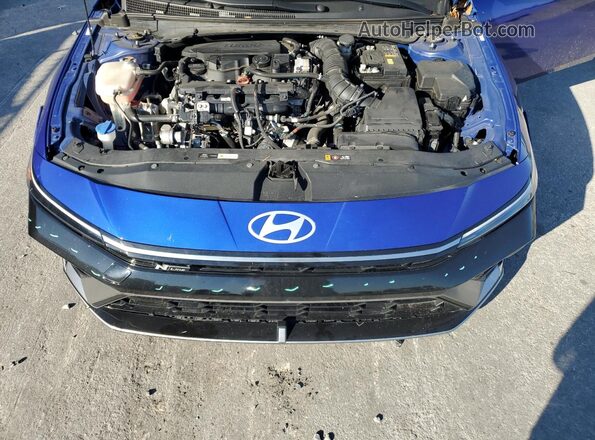 KMHLR4DF6RU744941 2024 HYUNDAI ELANTRA Синий Вид задней части салона