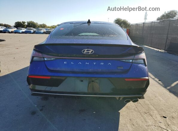 KMHLR4DF6RU744941 2024 HYUNDAI ELANTRA Синий Вид сзади