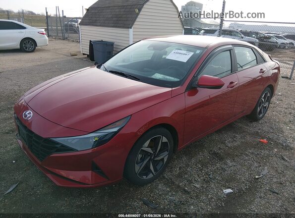 KMHLS4AG8PU428116 2023 HYUNDAI ELANTRA Красный Передняя левая четверть