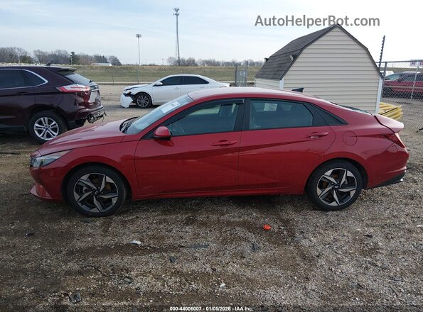 KMHLS4AG8PU428116 2023 HYUNDAI ELANTRA Красный Вид задней части салона
