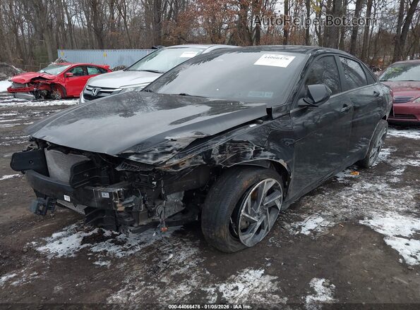 KMHLS4DG1RU749820 2024 HYUNDAI ELANTRA Черный Передняя левая четверть