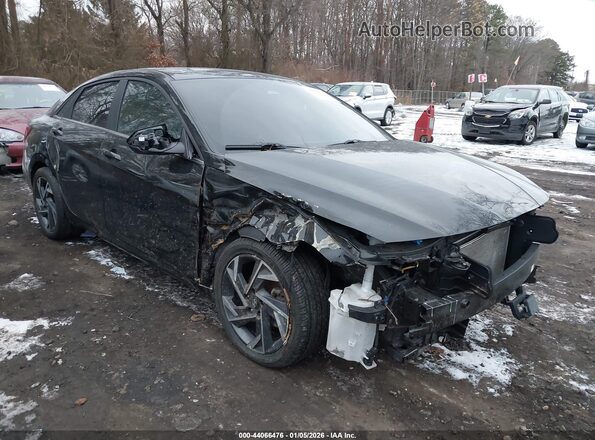 KMHLS4DG1RU749820 2024 HYUNDAI ELANTRA Черный Передняя правая четверть