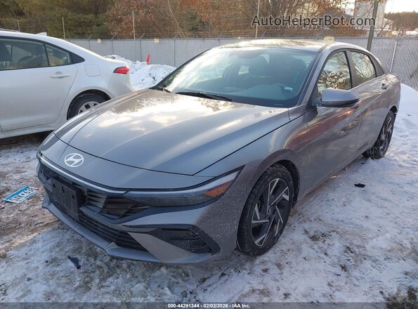 KMHLS4DG3SU893049 2025 HYUNDAI ELANTRA Gray წინა მარცხენა ხედი სამი მეოთხედიდან