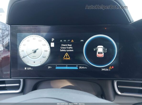 KMHLS4DG3SU893049 2025 HYUNDAI ELANTRA Gray უკანა სავარძლების ხედი