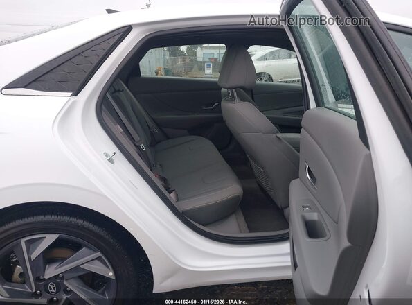 KMHLS4DG5SU027062 2025 HYUNDAI ELANTRA White VIN კოდის სტიკერის ხედი