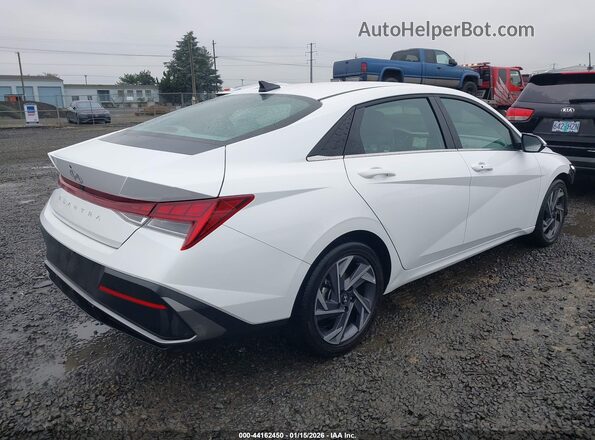 KMHLS4DG5SU027062 2025 HYUNDAI ELANTRA White უკანა მარჯვენა