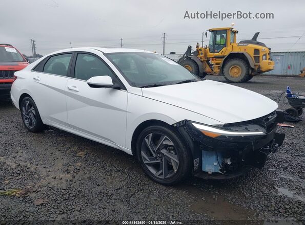 KMHLS4DG5SU027062 2025 HYUNDAI ELANTRA White წინა მარჯვენა