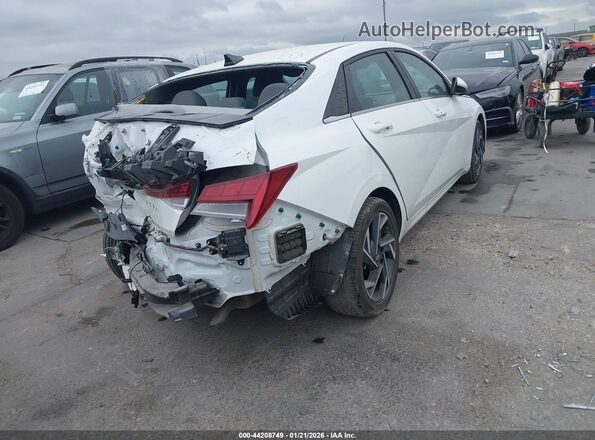 KMHLS4DG7SU921029 2025 HYUNDAI ELANTRA White Задня права чверть
