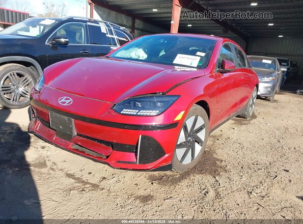 KMHM24AA8RA059908 2024 HYUNDAI IONIQ 6 Red Vista tres cuartos delantera izquierda