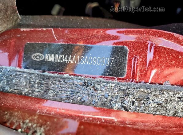 KMHM34AA1SA090937 2025 HYUNDAI IONIQ Красный Вид наклейки с VIN-кодом