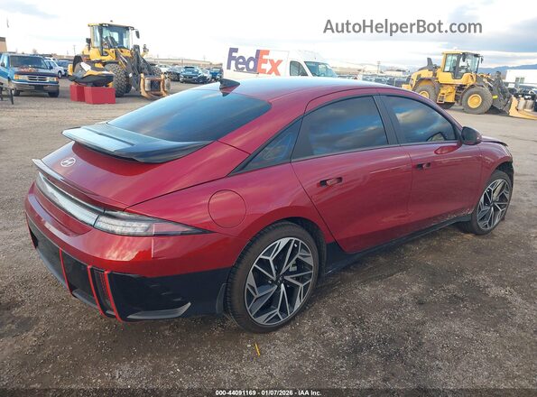KMHM34AC3PA037553 2023 HYUNDAI IONIQ 6 Red Հետևի աջ