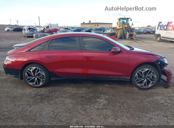 KMHM34AC3PA037553 2023 HYUNDAI IONIQ 6 Red Սալոնի 360 աստիճան տեսք