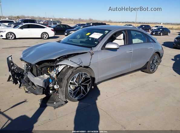 KMHM34AC5RA075661 2024 HYUNDAI IONIQ 6 Серебряный Передняя левая четверть