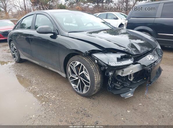 KMHM34AC7PA022392 2023 HYUNDAI IONIQ 6 Black Առջևի աջ