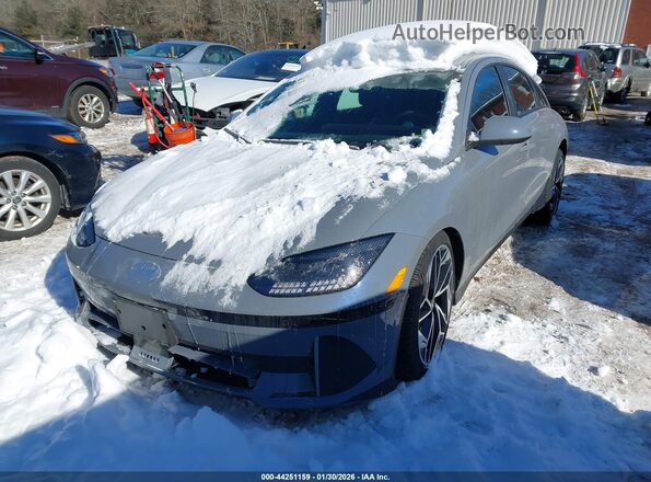KMHM34ACXRA076479 2024 HYUNDAI IONIQ 6 Серый Передняя левая четверть