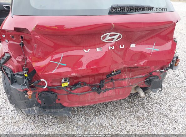 KMHRC8A30NU200152 2022 HYUNDAI VENUE Красный Вид спереди