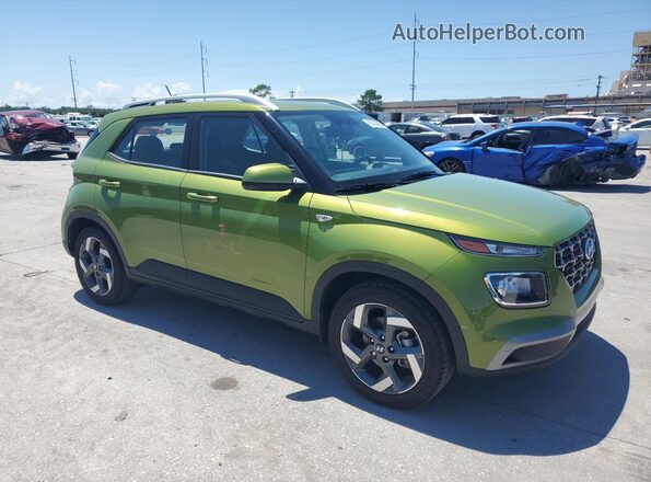 KMHRC8A31RU331984 2024 HYUNDAI VENUE Зеленый Передняя правая четверть
