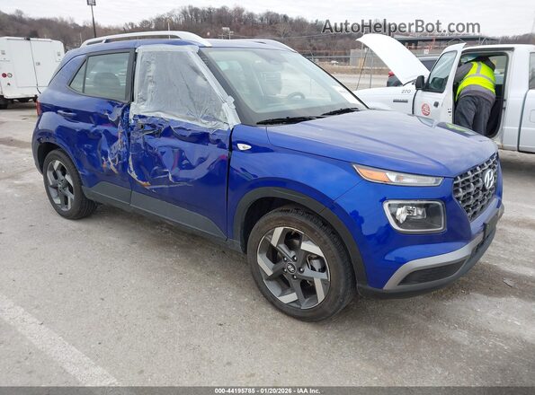 KMHRC8A39RU341470 2024 HYUNDAI VENUE Синий Передняя правая четверть
