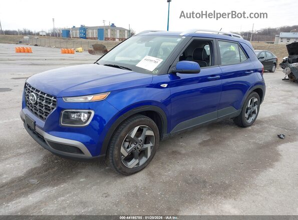KMHRC8A39RU341470 2024 HYUNDAI VENUE Синий Передняя левая четверть