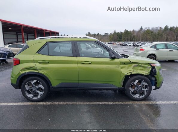 KMHRC8A3XMU098227 2021 HYUNDAI VENUE Зеленый Вид задней части салона