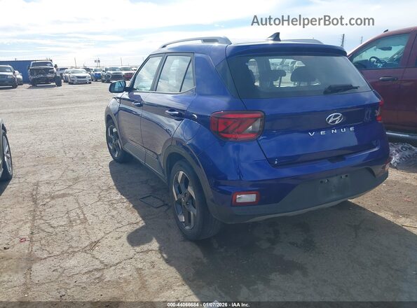 KMHRC8A3XMU108528 2021 HYUNDAI VENUE Синий Задняя левая четверть