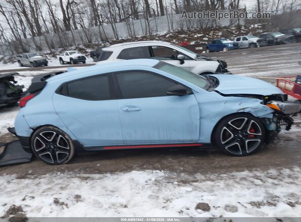 KMHT36AH0MU009075 2021 HYUNDAI VELOSTER N Синий Вид задней части салона