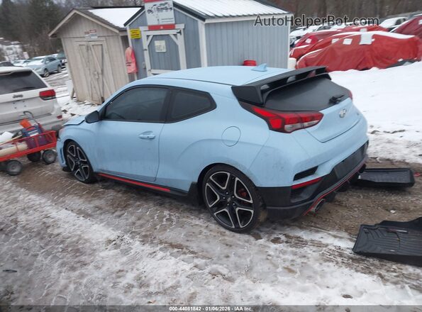KMHT36AH0MU009075 2021 HYUNDAI VELOSTER N Синий Задняя левая четверть