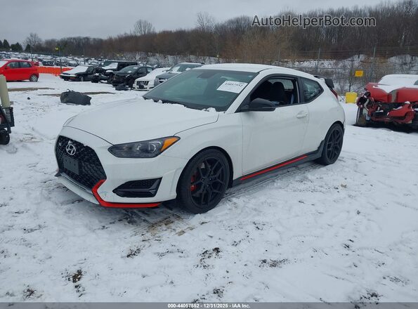 KMHT36AH3MU010527 2021 HYUNDAI VELOSTER N White Vista tres cuartos delantera izquierda