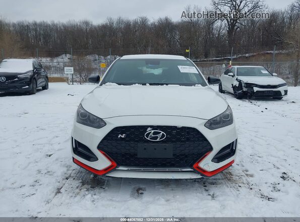 KMHT36AH3MU010527 2021 HYUNDAI VELOSTER N White Vista del cuadro de instrumentos