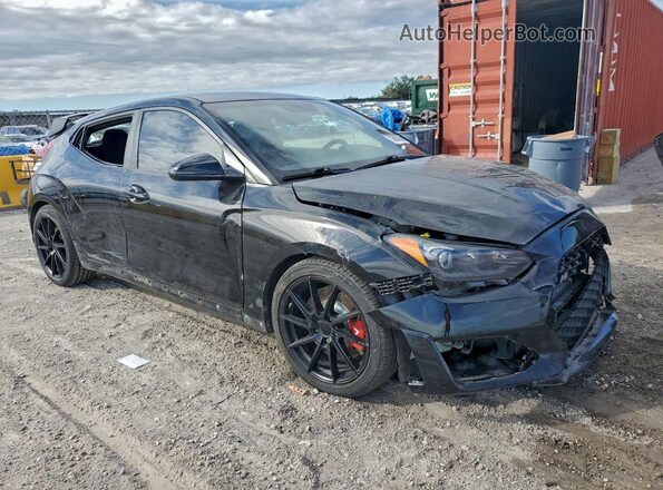 KMHT36AHXLU003704 2020 HYUNDAI VELOSTER Черный Передняя правая четверть