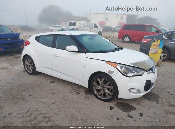 KMHTC6AD8HU309515 2017 HYUNDAI VELOSTER Белый Передняя правая четверть