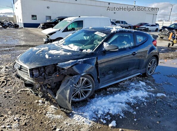 KMHTC6AE0GU303165 2016 HYUNDAI VELOSTER Черный Передняя левая четверть