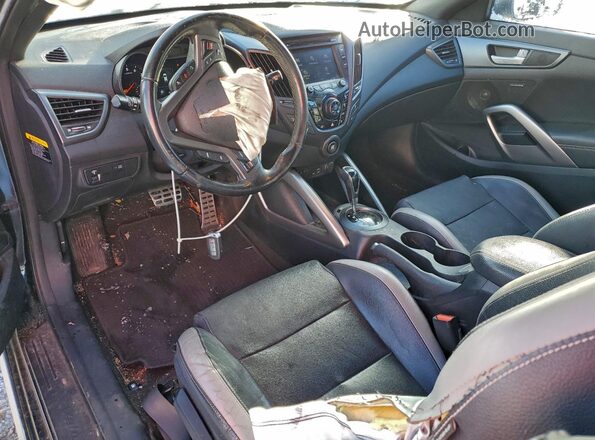 KMHTC6AE0GU303165 2016 HYUNDAI VELOSTER Черный Вид панели приборов